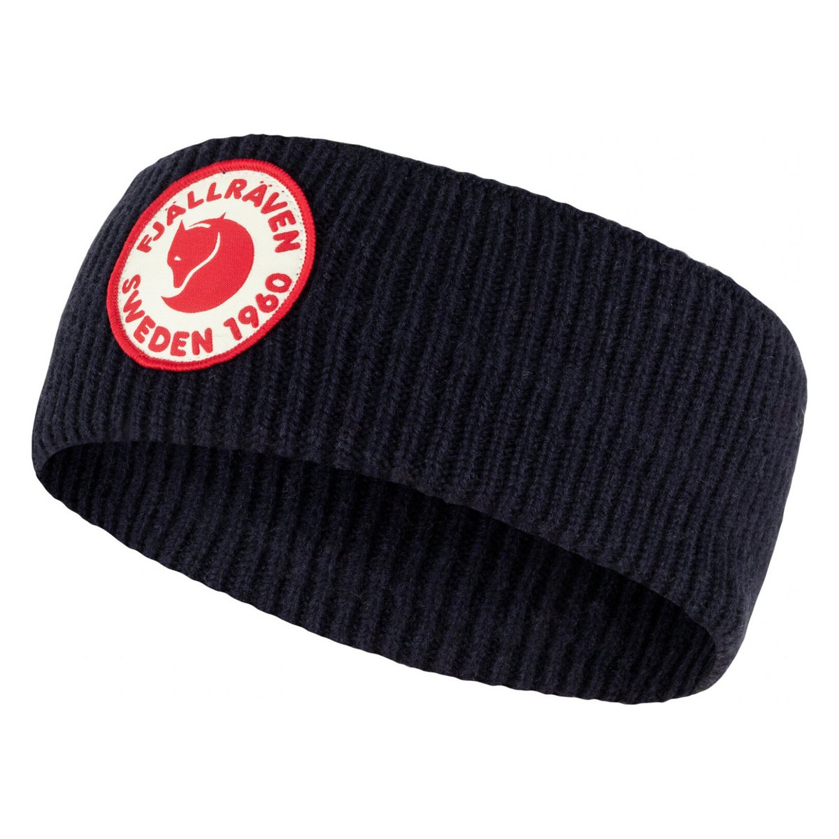 Fjällräven 1960 Logo Headband – vlnená rebrovaná čelenka s logom